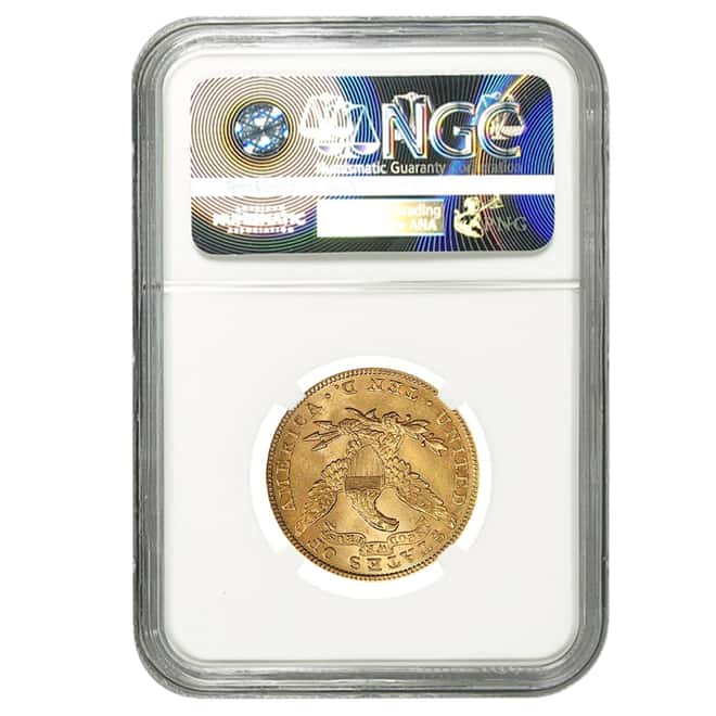 1879 $10 Gold Liberty Head Eagle Coin NGC AU 58