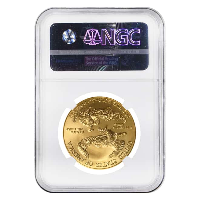2014 W 1 oz Burnished $50 Gold American Eagle NGC MS 70 