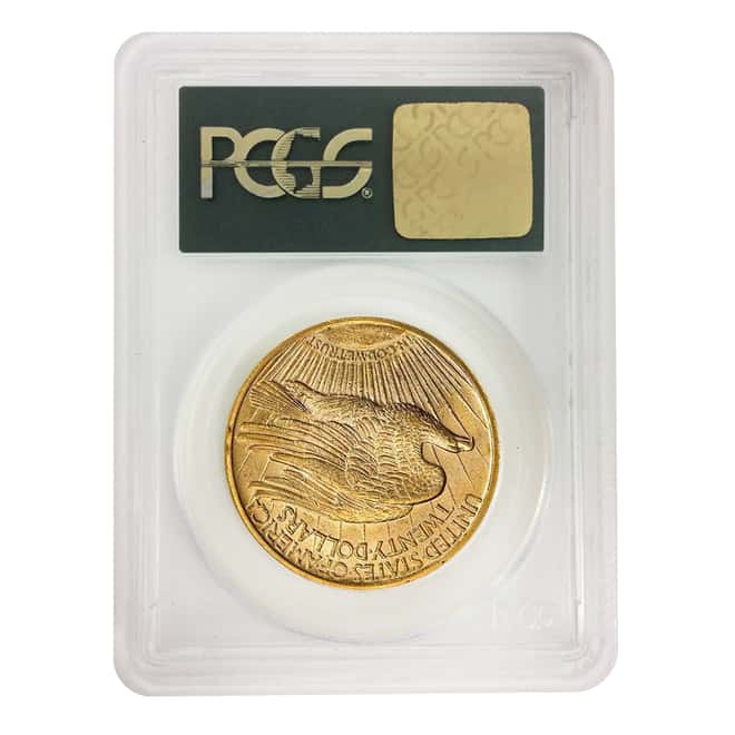 1927 $20 Gold Saint Gaudens Double Eagle Coin PCGS MS 62