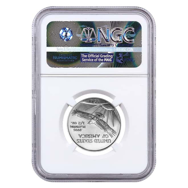 2007 1/2 oz $50 Platinum American Eagle NGC MS 70 Early Releases
