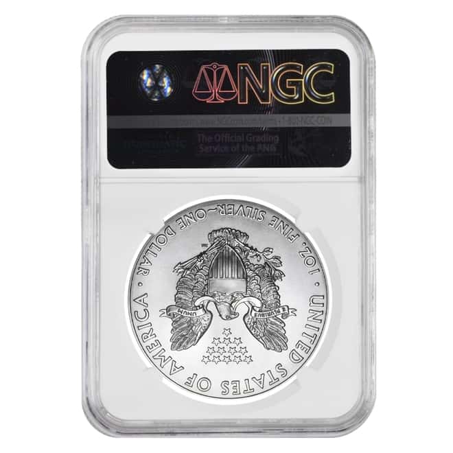 1997 1 oz Silver American Eagle $1 Coin NGC MS 69