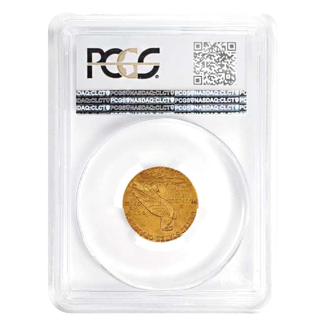 1912 $2.5 Quarter Eagle Gold Indian Head PCGS AU 50