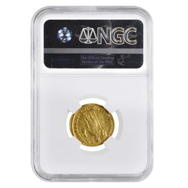 Eastern Roman Empire Gold Solidus of Valens (364-378 AD) NGC VF Graffiti