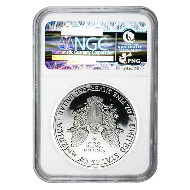 1987 S 1 oz Proof Silver American Eagle NGC PF 69 UCAM