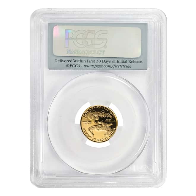 2014 W 1/10 oz $5 Proof Gold American Eagle PCGS PF 70 DCAM First Strike