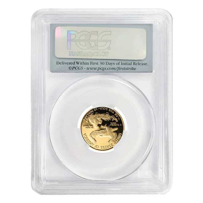 2014 W 1/4 oz $10 Proof Gold American Eagle PCGS PF 70 DCAM First Strike