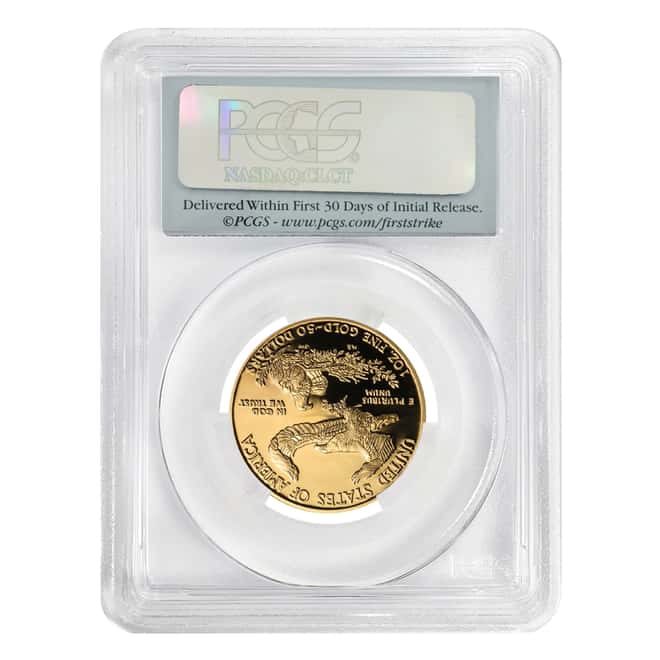 2014 W 1 oz $50 Proof Gold American Eagle PCGS PF 70 DCAM First Strike
