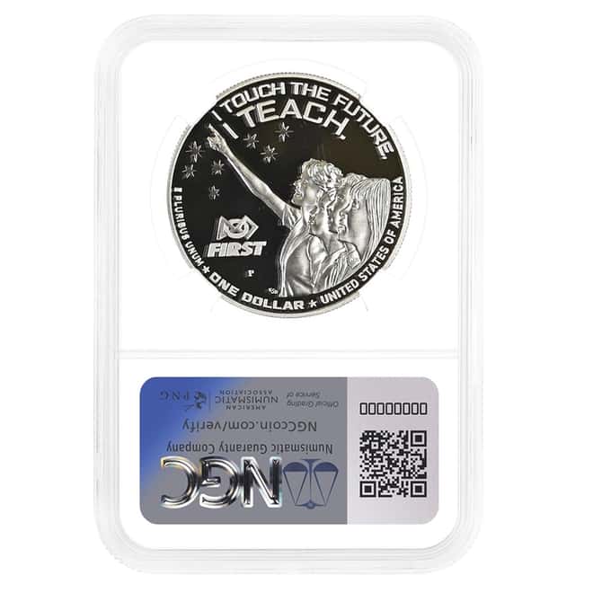 2021-P Christa McAuliffe Proof $1 Silver Dollar Comm. NGC PF 69