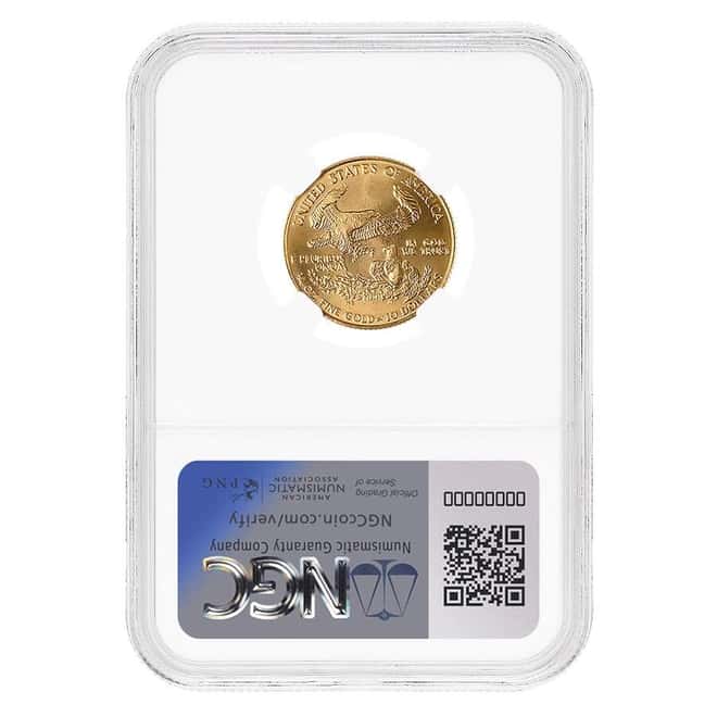1986 1/4 oz $10 Gold American Eagle NGC MS 69 (MCMLXXXVI)