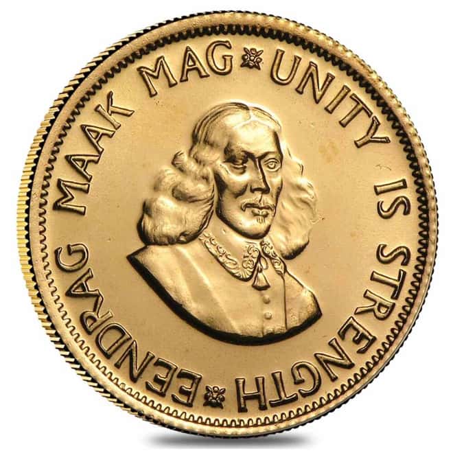 South Africa 2 Rand Gold Coin AU (Random Year)