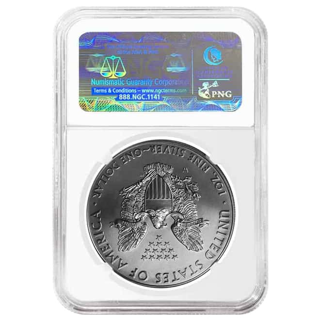 2011 1 oz Silver American Eagle 5-Coin Set NGC MS 70 / PF 70 Early Releases (25th Anniversary)