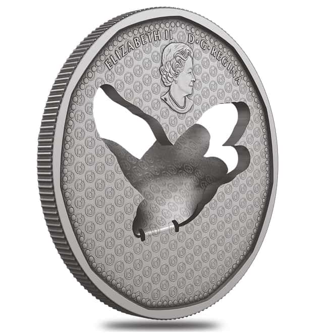 2020 Canada 59.5 gram Silver Flying Loon - Pop Up Coin .9999 Fine (w/Box & COA)