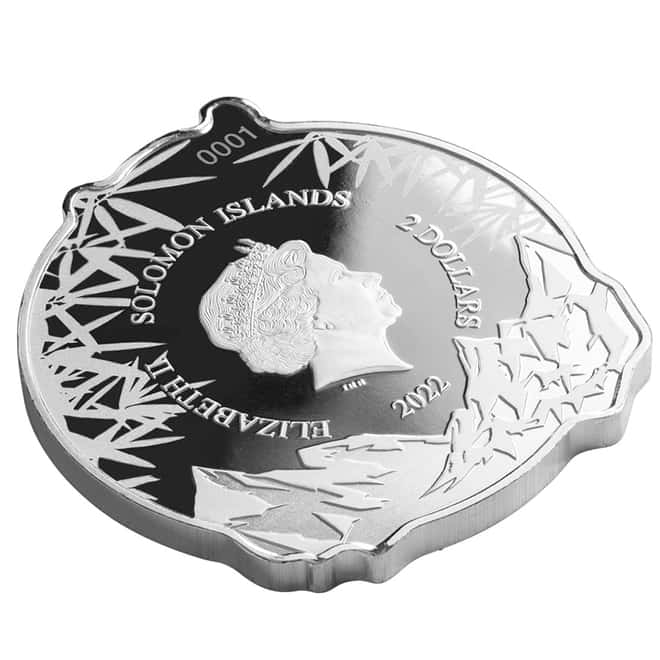 2022 1 oz Silver Giant Panda - Gentle Giants Solomon Islands $2 Coin .9999 Fine (w/Box & COA)