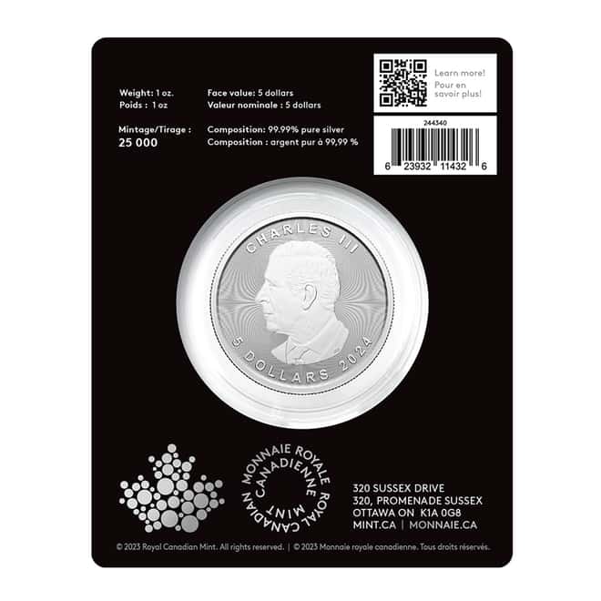 2024 Canada 1 oz Treasured Silver Maple Leaf Congratulations Privy Coin First Strikes