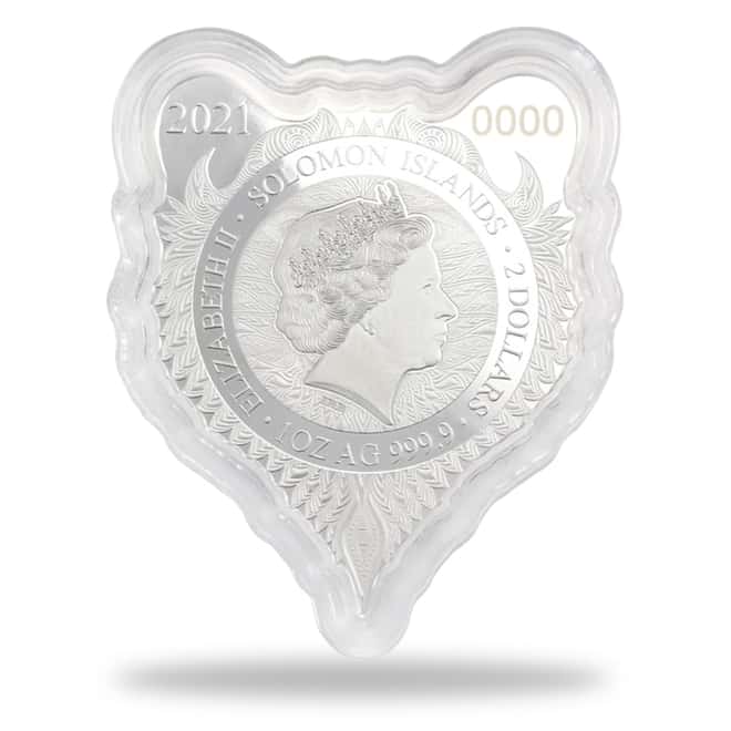 2021 Solomon Islands 1 oz Grizzly - Spirit Animals Colorized Silver Coin .9999 Fine (w/Box & COA)