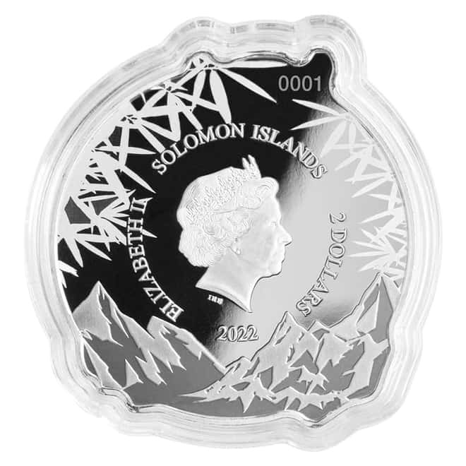 2022 1 oz Silver Giant Panda - Gentle Giants Solomon Islands $2 Coin .9999 Fine (w/Box & COA)