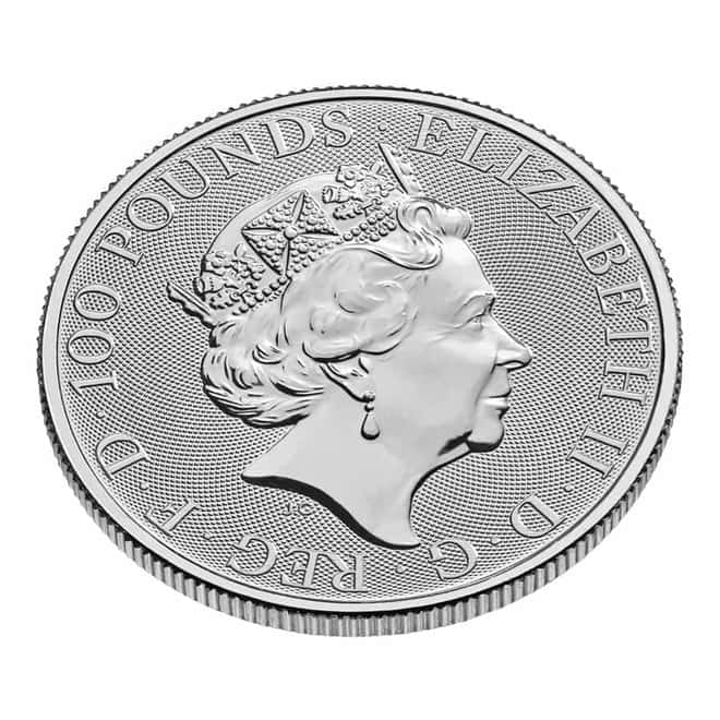 2023 Great Britain 1 oz Platinum The Tudor Beasts Yale of Beaufort Coin .9995 Fine BU