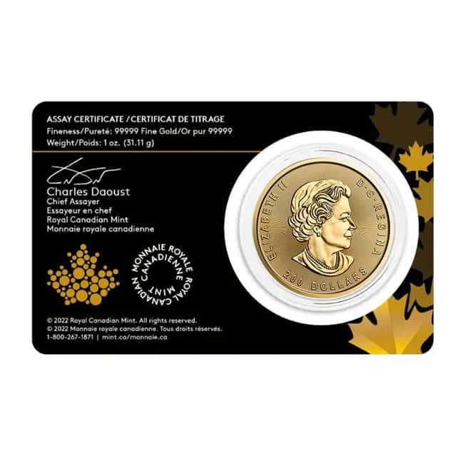 2022 Canada 1 oz Gold Prospecting for Gold Coin - Klondike Gold Rush .99999 Fine BU (In Assay)