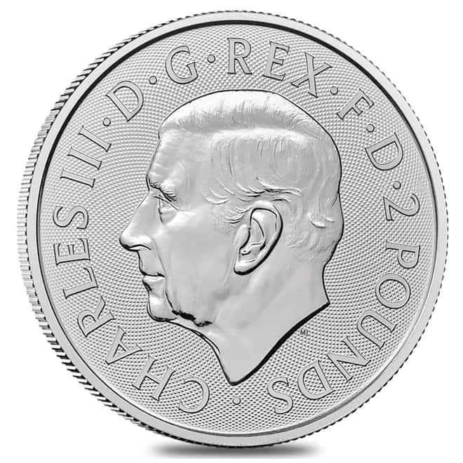 Roll of 25 - 2024 Great Britain 1 oz Silver Britannia BU