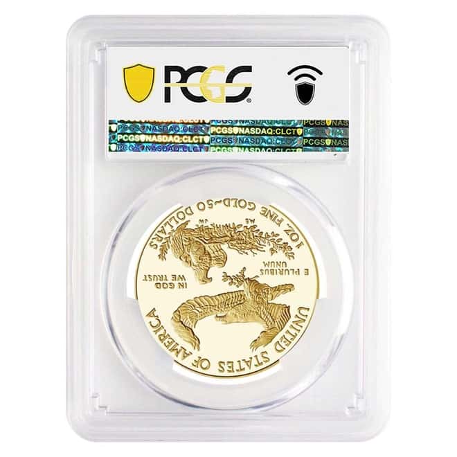2021-W 1 oz $50 Proof Gold American Eagle PCGS PF 70 DCAM FDOI