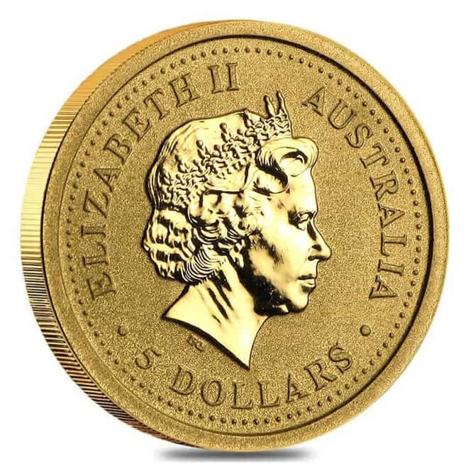 2007 1/20 oz Gold Lunar Pig BU Australian Perth Mint Series I