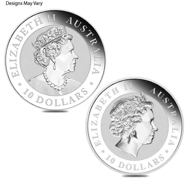 10 oz Silver Australian Kookaburra Perth Mint BU (Random Year)