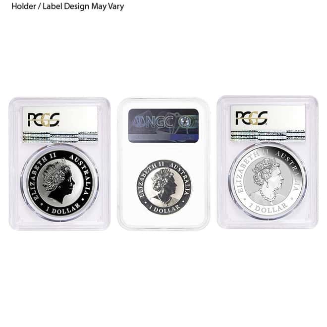 1 oz Silver Australian Kookaburra Perth Mint NGC/PCGS MS 70 (Random Year)