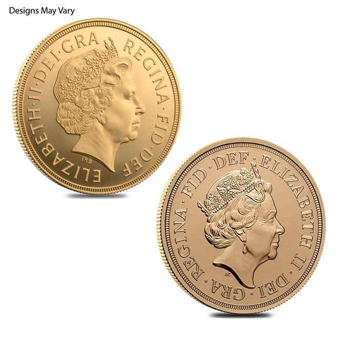 Great Britain Gold Double Sovereign Coin BU (Random Year)