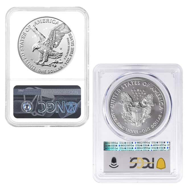 MILKY - 1 oz Burnished Silver American Eagle NGC/PCGS MS/SP 70 (Random Year)