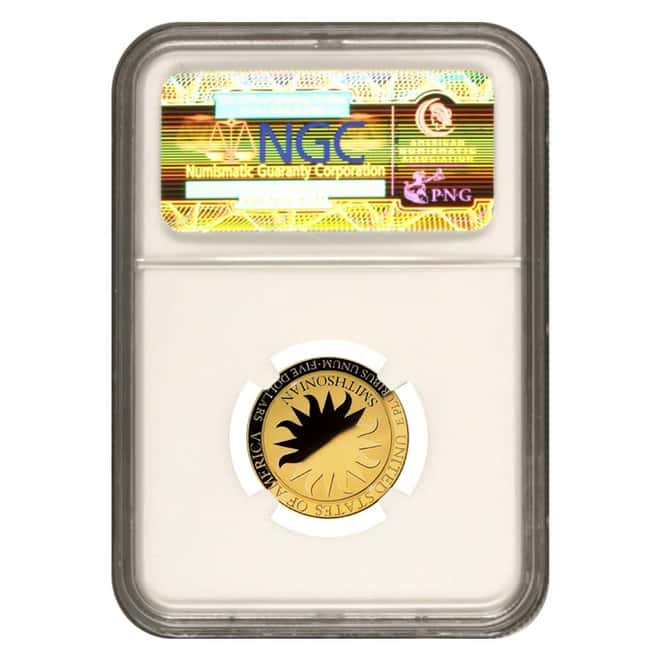 1996 W Gold $5 Proof Commemorative Smithson NGC PF 70 UCAM