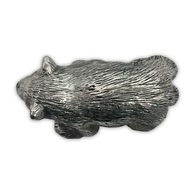3 oz Baby Panda Cub Cast Silver Bullion Exchanges .925 Silver Sterling (Antiqued)
