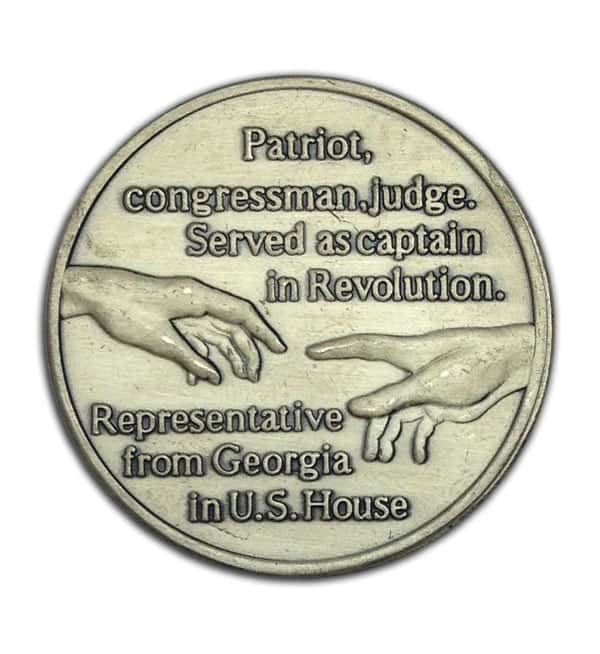 1750-1821 Benjamin Taliaferro 1.21 oz of .925 Sterling Silver High Relief Medal 