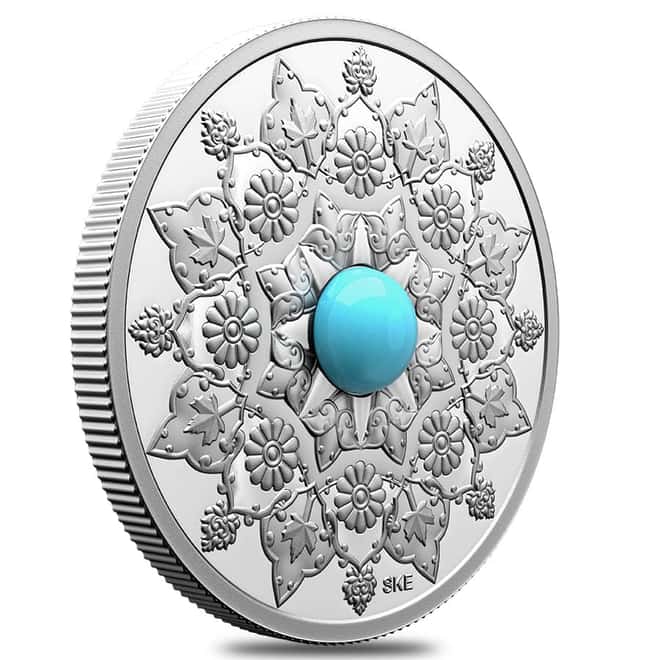 2024 Canada 1 oz Transcendence and Tranquility Canada's Diversity Silver Coin (Turquoise)