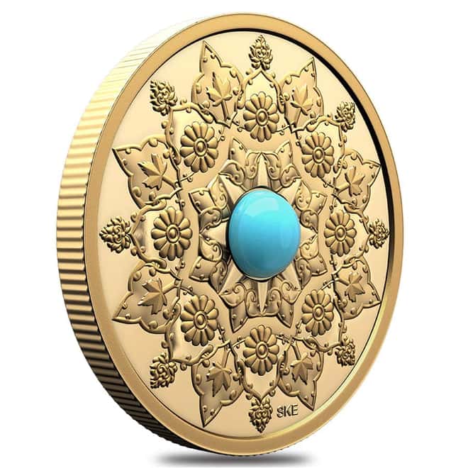2024 Canada 1 oz Transcendence and Tranquility Canada's Diversity Gold Coin (Turquoise)