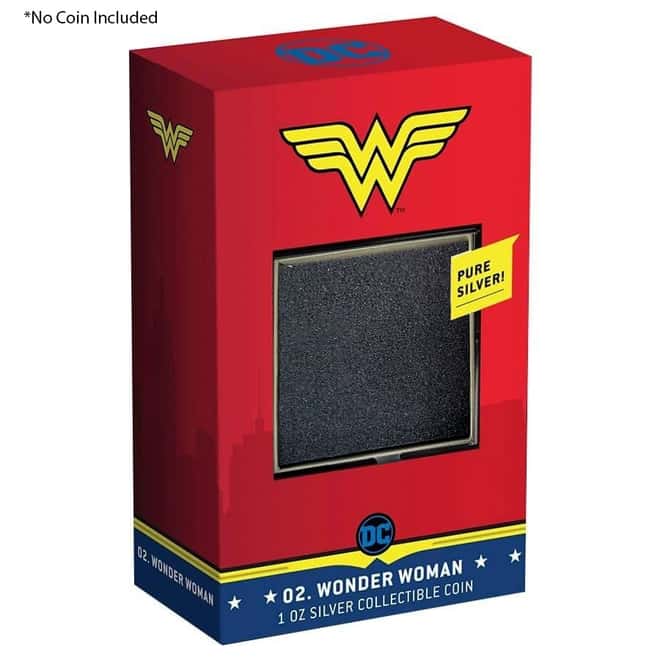 NO COIN - 2020 1 oz Colorized Silver DC Comics - Wonder Woman - Niue Chibi Coin Collection (OEM Box & COA)