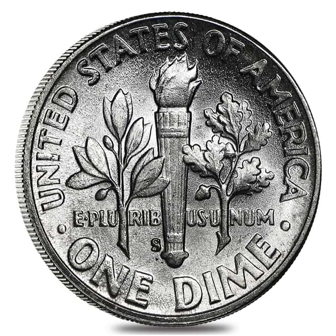 $50 Face Value Bag - 500 Coins - 90% Silver Roosevelt Dimes 10c (Random Year, BU)
