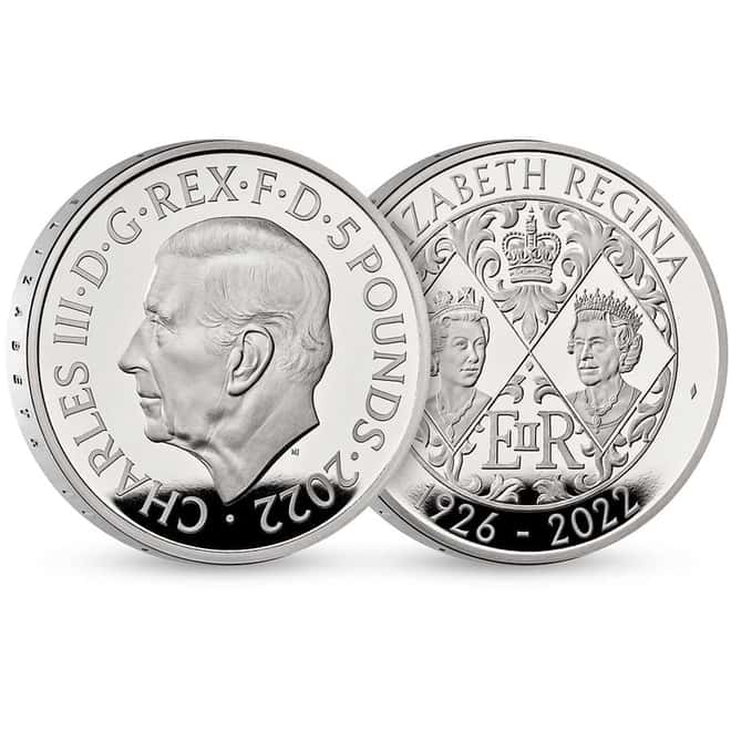 2022 Great Britain 28.28 gram Queen Elizabeth II Proof Silver Coin .925 Fine (w/Box & COA)
