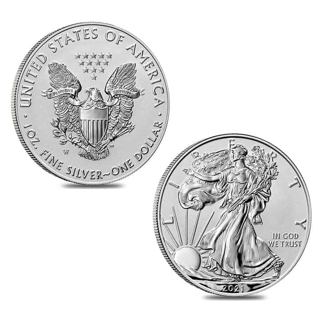 2021-W 1 oz Rev Proof Silver American Eagle Type 1 PCGS PF 69 FS Designer Edition