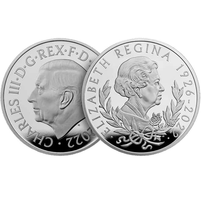2022 Great Britain 1 oz Queen Elizabeth II Proof Silver Coin .999 Fine (w/Box & COA)