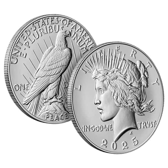 2025 Peace Silver Dollar .999 Fine (w/Box & COA)