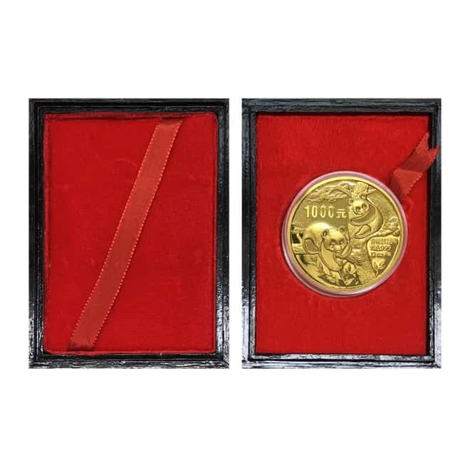 1988 12 oz Chinese Proof Gold Panda 1000 Yuan .999 Fine (w/Box)