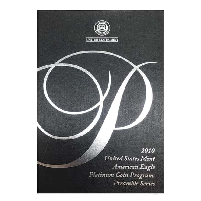2010 W 1 oz $100 Platinum American Eagle Proof Coin (w/Box & COA)