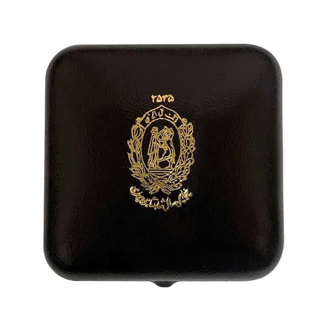 1976 (SH 1355) 40 gram Pahlavi Golden Jubilee 50th Anniv Proof Gold Octagonal Medal (w/Box)