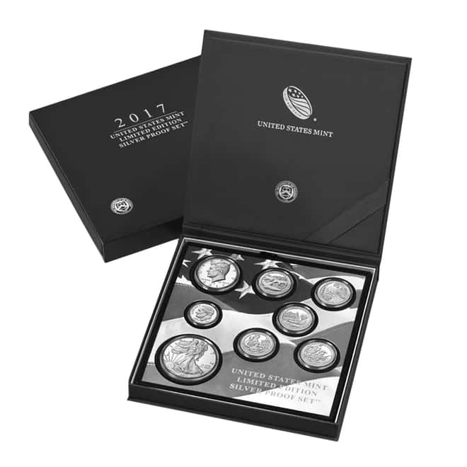 2017 S US Mint Limited Edition Silver Proof 8-Coin Set ASW 2.34 oz (w/Box and COA)