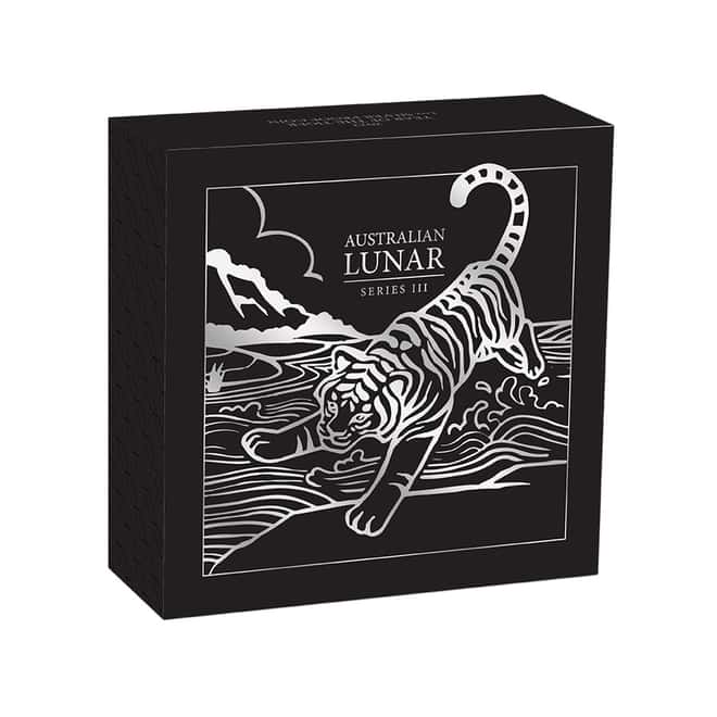 2022 1 oz Proof Silver Lunar Year of The Tiger Australian Perth Mint (w/Box & COA)
