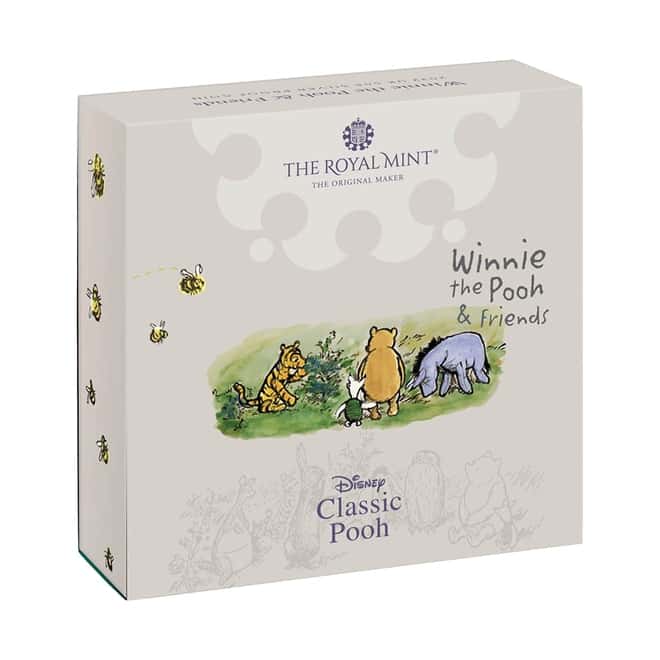 2022 Great Britain 8 gram Disney Winnie the Pooh Proof Silver Coin .925 Fine (w/Box & COA)