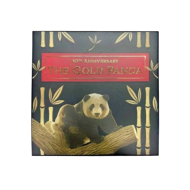 2022 50 gram Silver 40th Ann of the Gold Panda Domed Coin Solomon Islands .999 Fine (w/Box & COA)