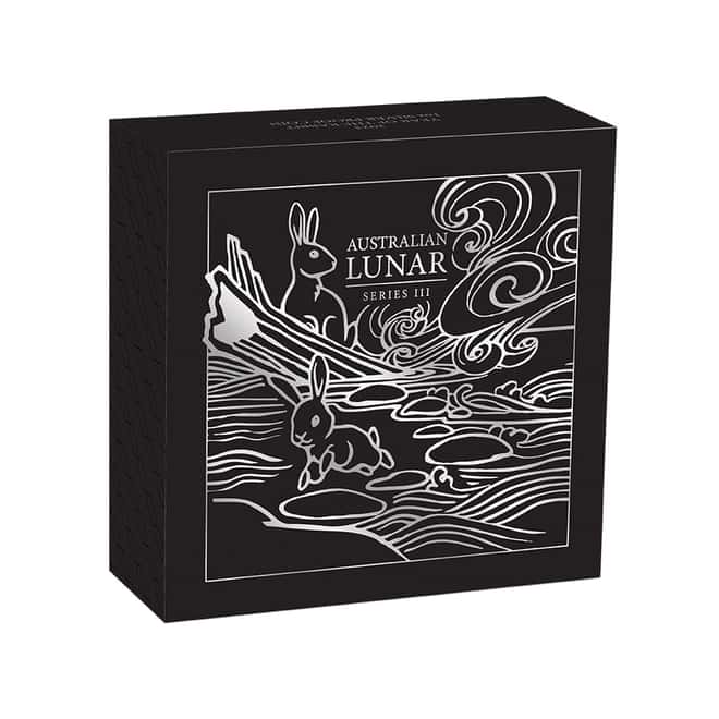 2023 1 oz Proof Silver Lunar Year of The Rabbit Australian Perth Mint (w/Box & COA)