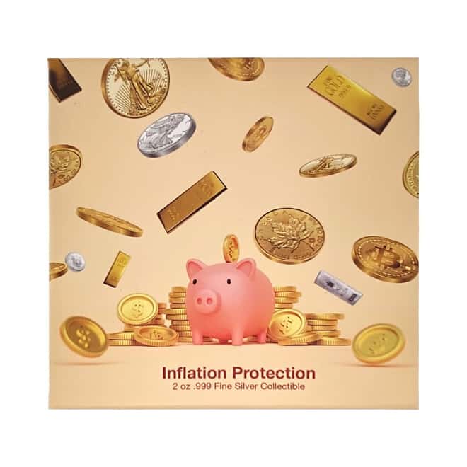 2022 Chad 2 oz Silver Inflation Protection Antiqued High Relief Coin .999 Fine (w/Box)
