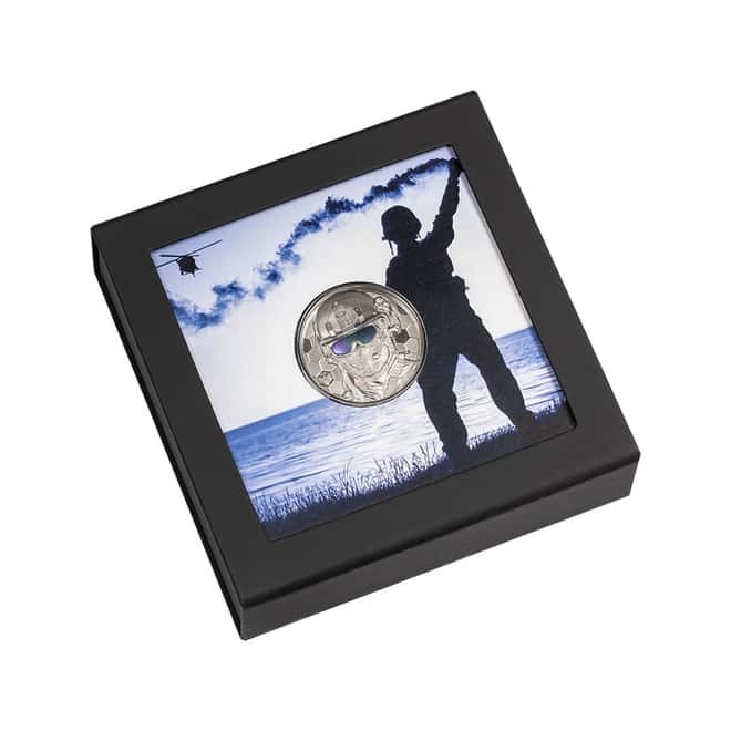 2022 1 oz Proof Platinum Real Heroes - Special Forces Cook Islands Coin .9995 Fine (w/Box & COA)